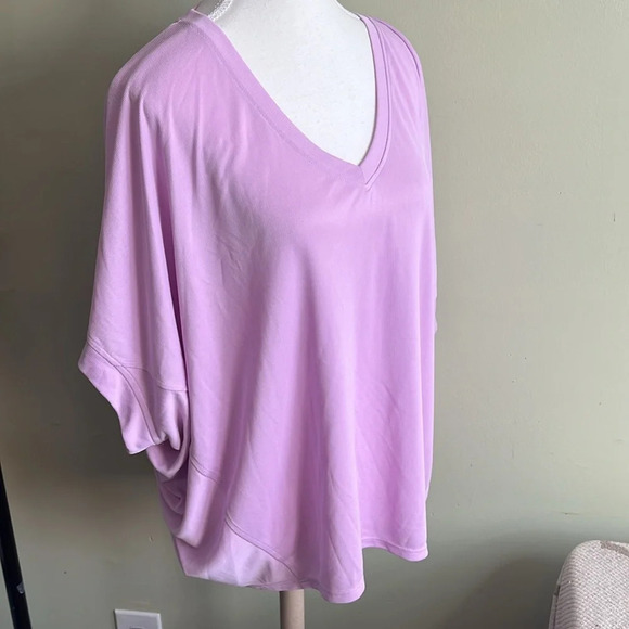 Chico’s lavender Sandwashed Wedge Tee - Picture 8 of 16